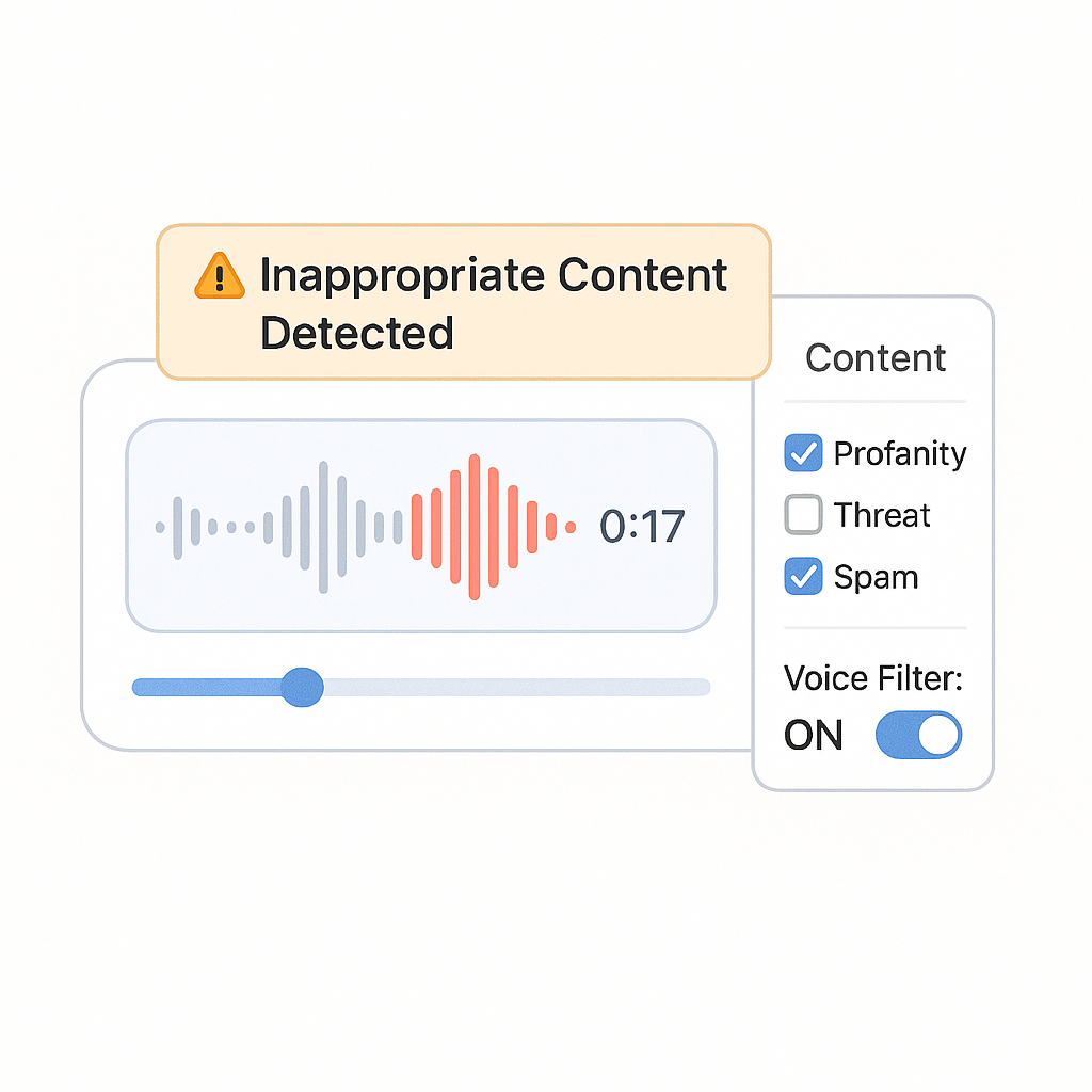Inappropriate & Abusive Voice Filter