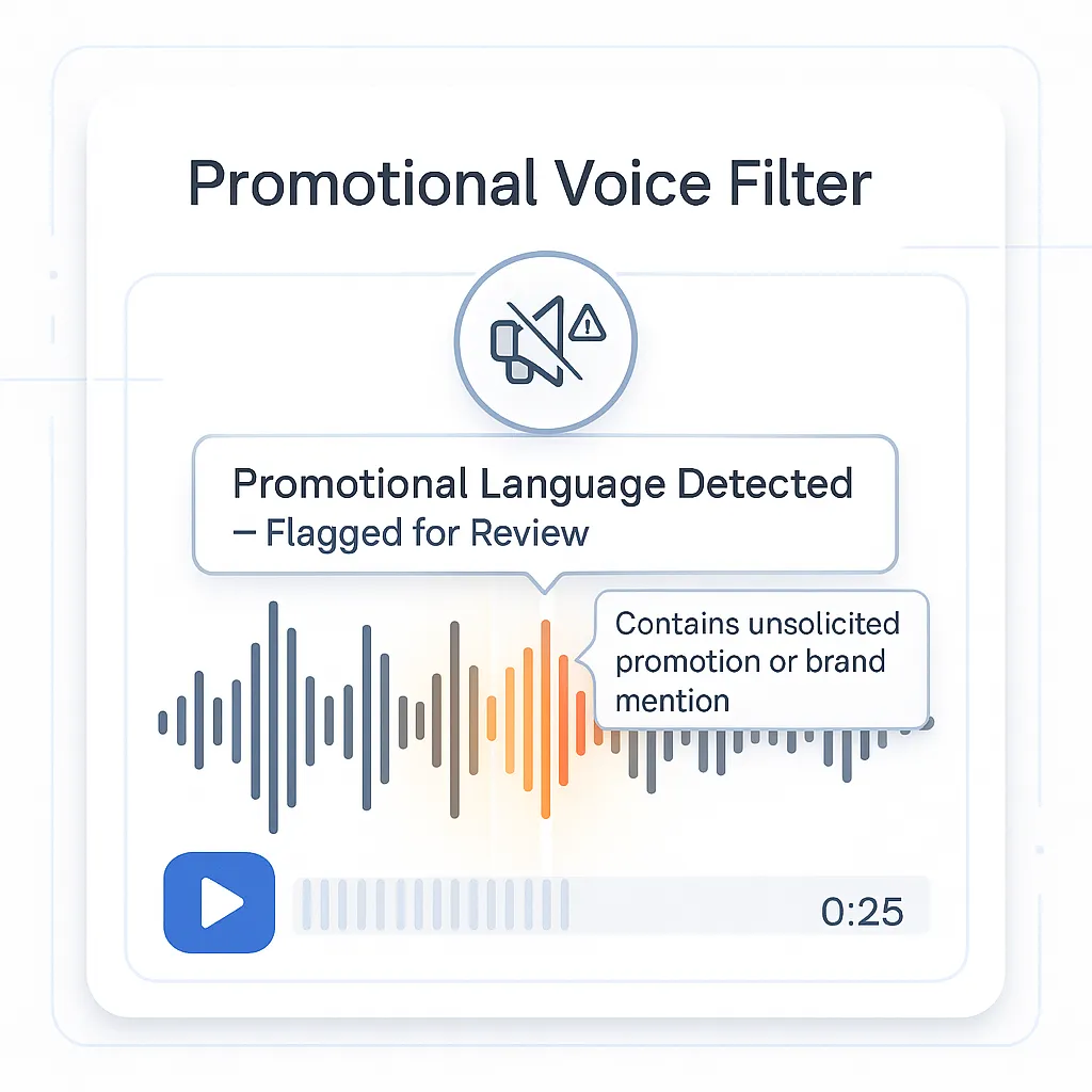 Promotional Voice Filter