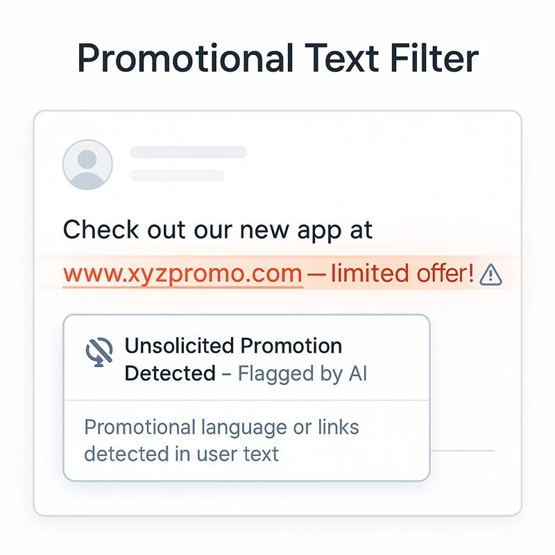 What is Promotional Text Filter