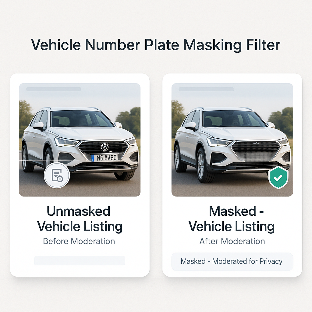 Vehicle Number Plate Masking Filter