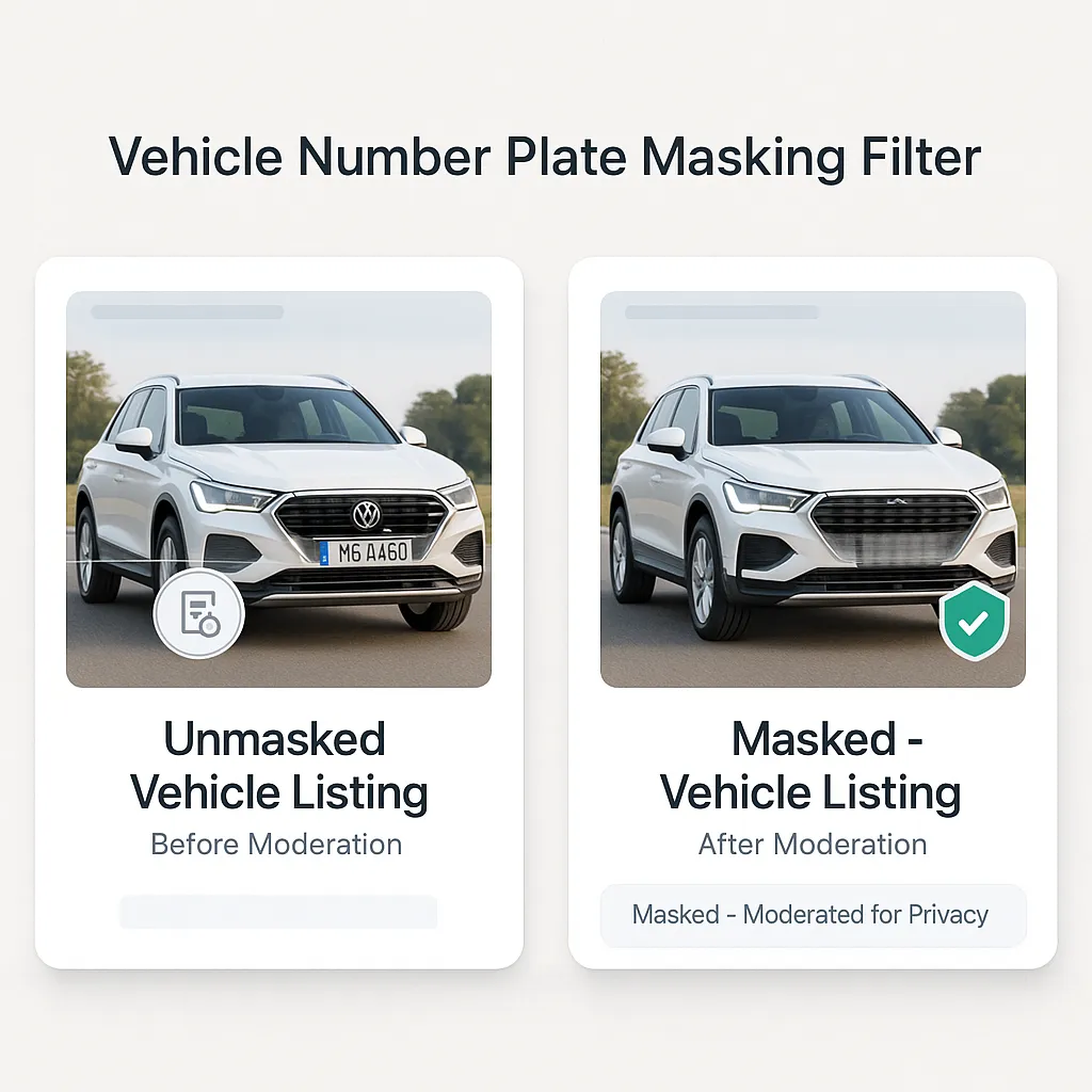 Vehicle Number Plate Masking Filter