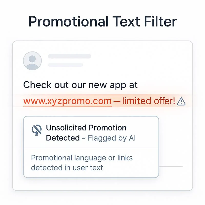 Promotional Text Filter