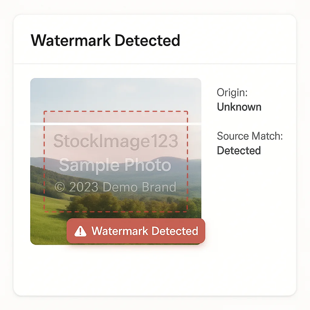 Watermark Detection Filter