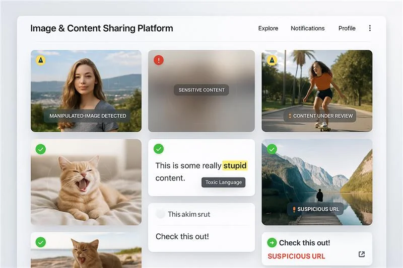 Images and Video Content Sharing Logo